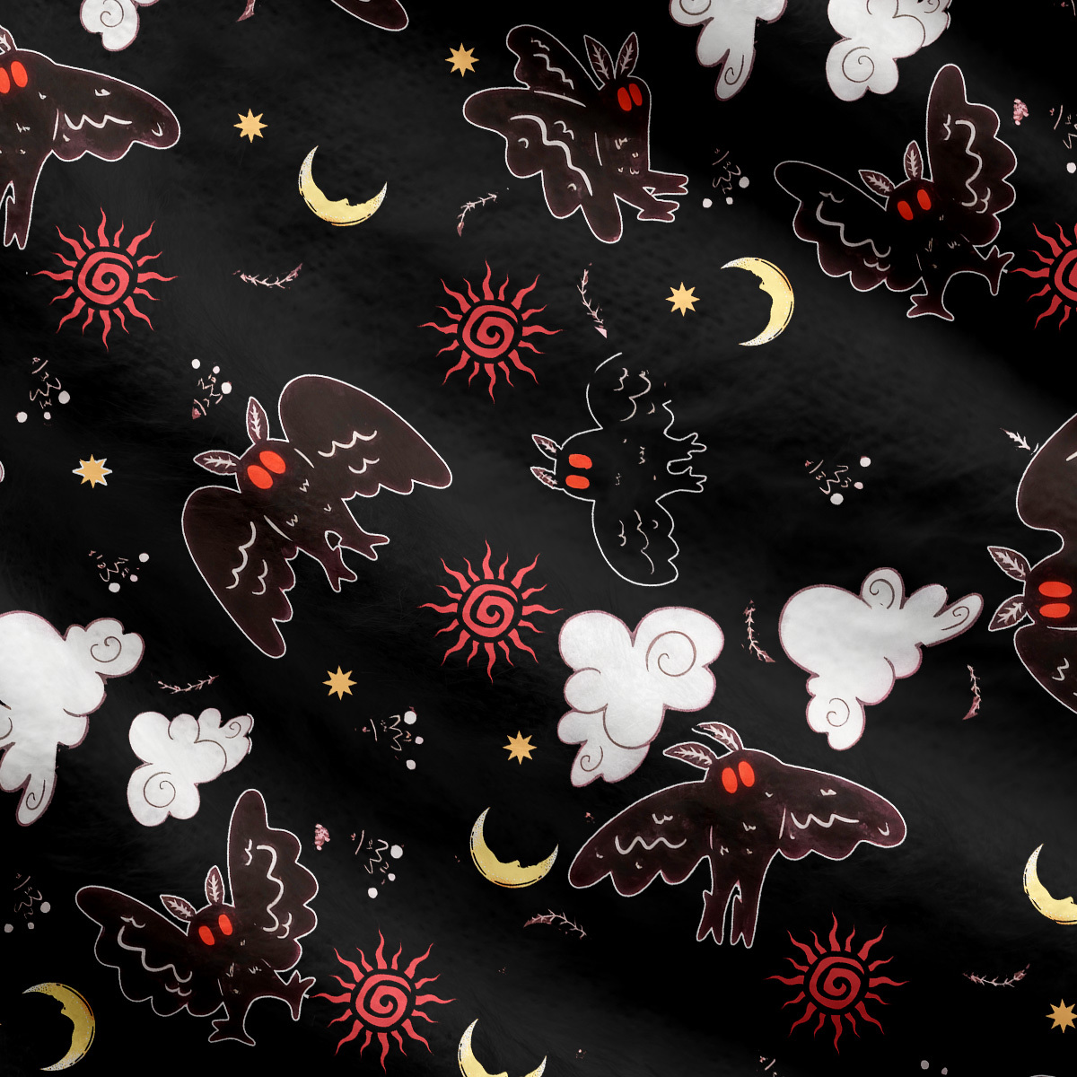 Purplehecate Cryptid Mothman Cardigan Sweaters