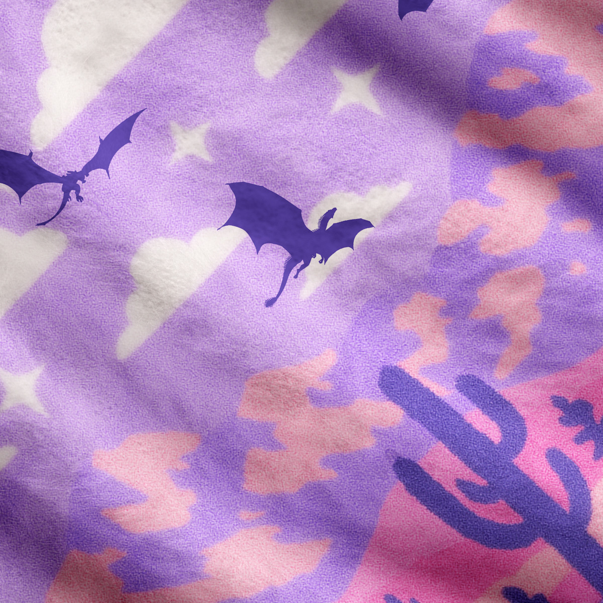 Purplehecate Mystic Desert Dragons Cardigan Sweaters