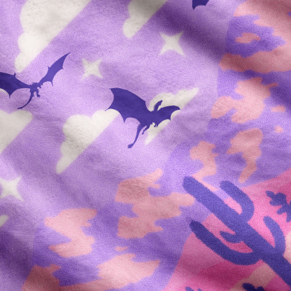 Purplehecate Mystic Desert Dragons Cardigan Sweaters