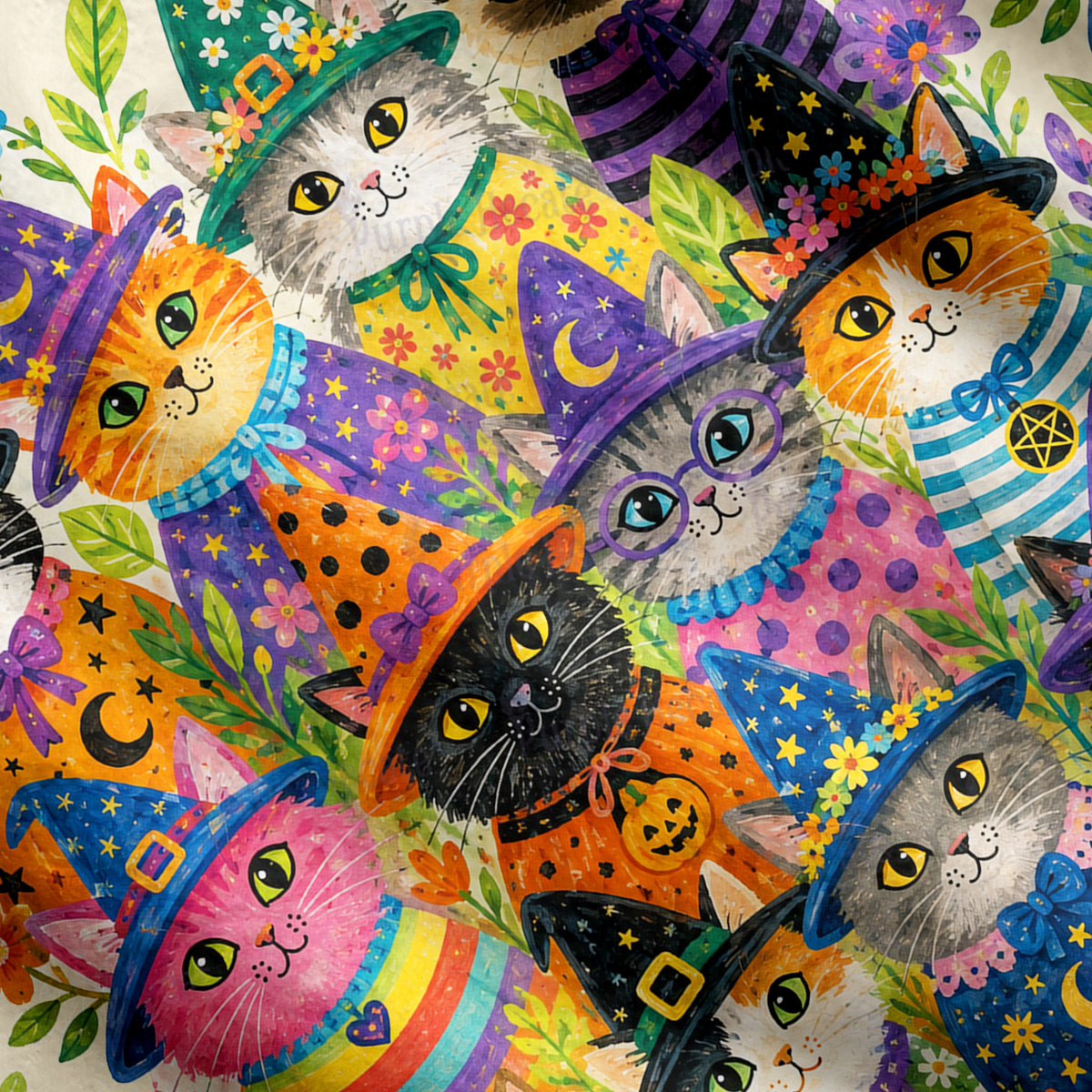 Purplehecate Witchy Meow-Meow Gathering Cardigan Sweaters