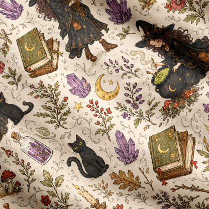 Purplehecate Herbal Witch Cardigan Sweaters