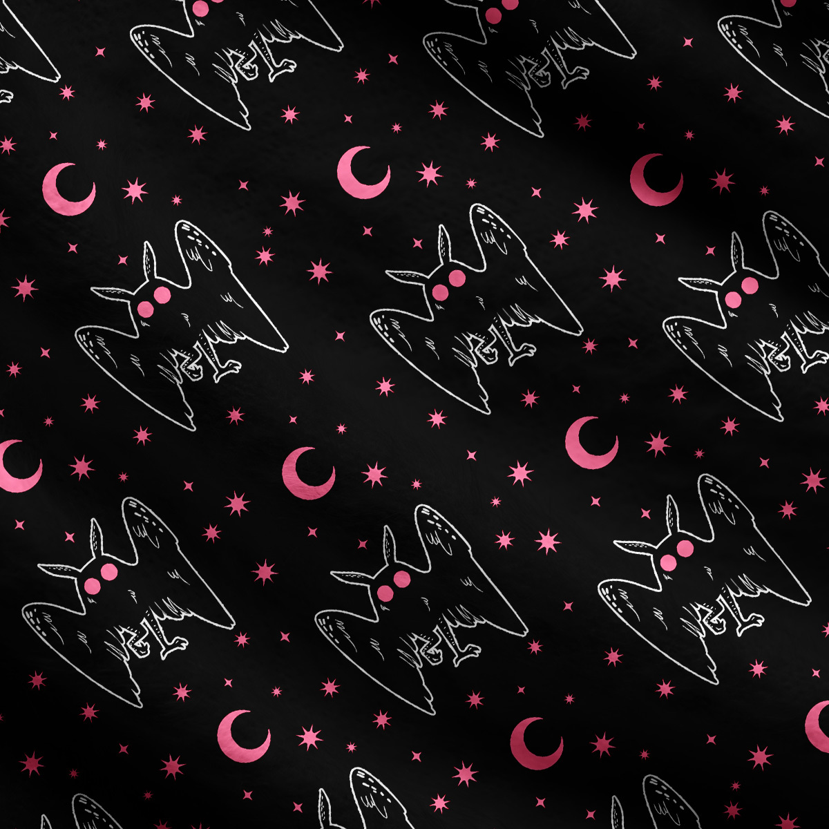 Purplehecate Witchy Mothman Night One Shoulder Sweaters