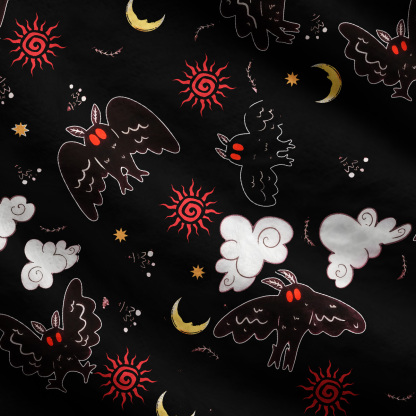 Purplehecate Cryptid Mothman One Shoulder Sweaters
