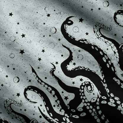 Purplehecate Tentacles of the Deep One Shoulder Sweaters