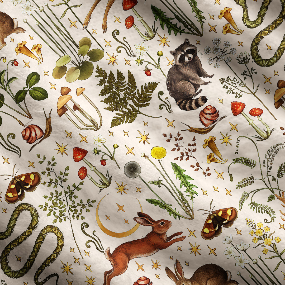 Purplehecate Enchanted Forest Animals One Shoulder Sweaters