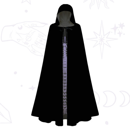 Purplehecate Mystic Mermaid Skeleton Hooded Cloak