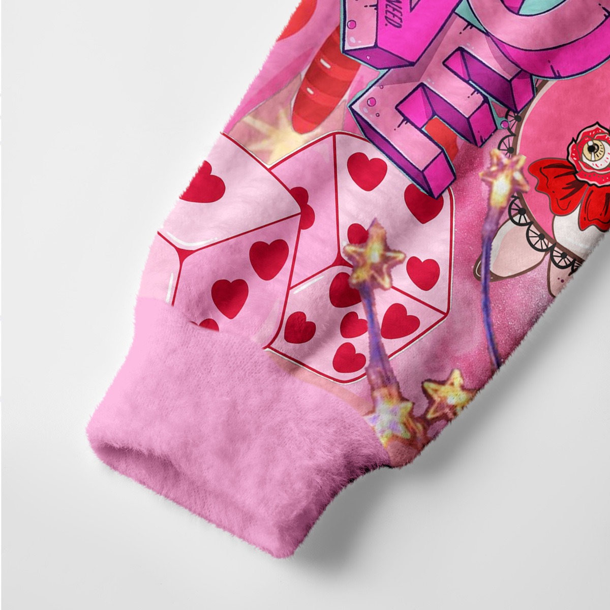 Purplehecate Pink Psychic Unicorn Cats Ugly Cardigan Sweaters