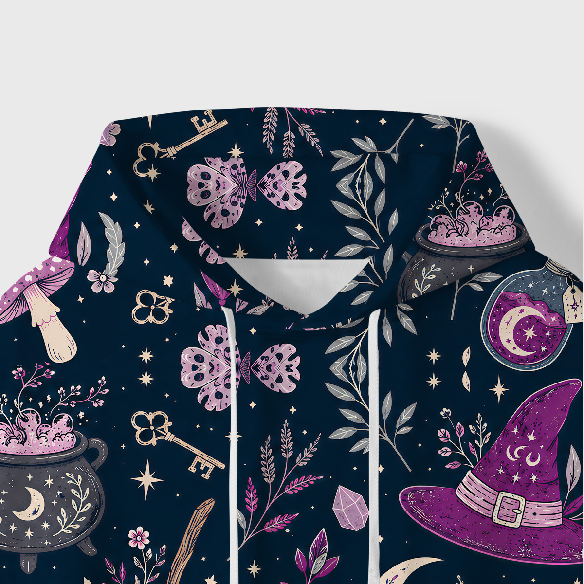 Purplehecate Witchcraft Spellbook All-Over Print Hoodie