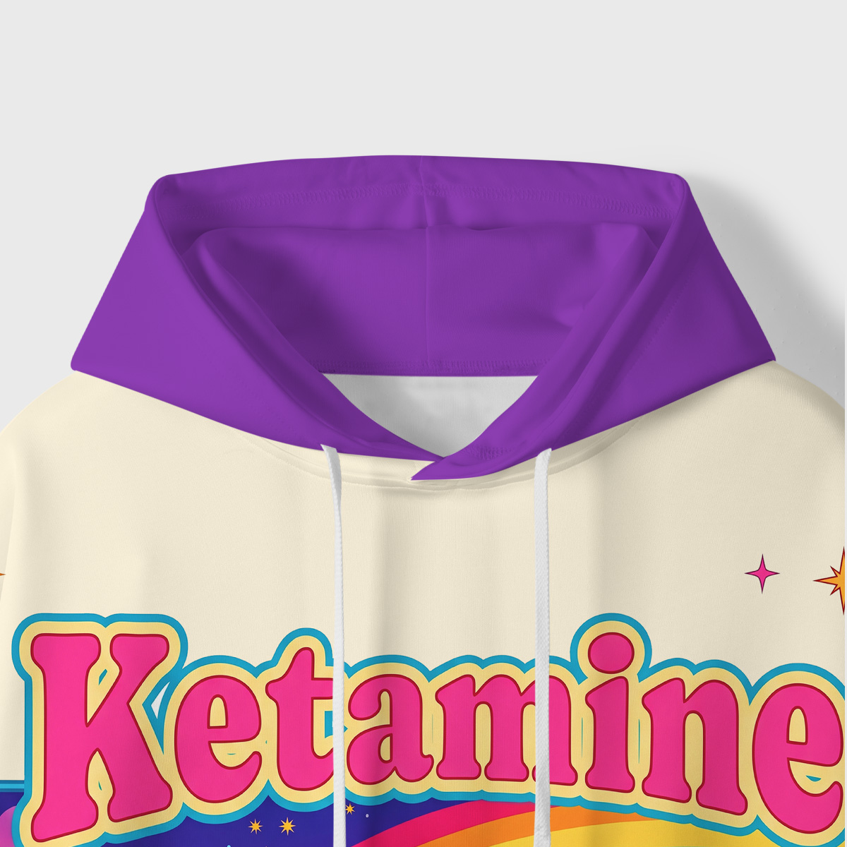 Purplehecate Ketamine Rainbow Unicorn All-Over Print Hoodie