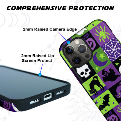 Purplehecate Spooky Patchwork Halloween Phone Case
