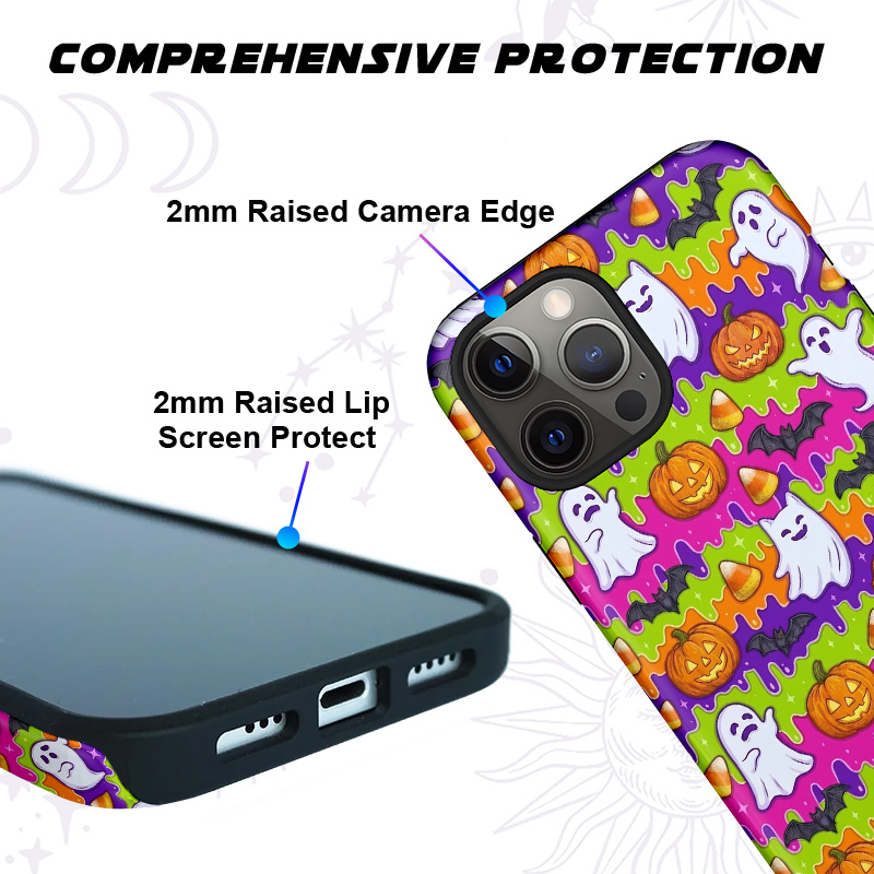 Purplehecate Halloween Ghost Jack‑o’-Lantern Phone Case