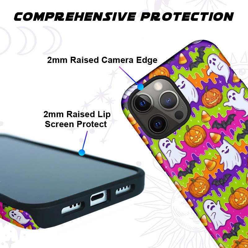 Purplehecate Halloween Ghost Jack‑o’-Lantern Phone Case