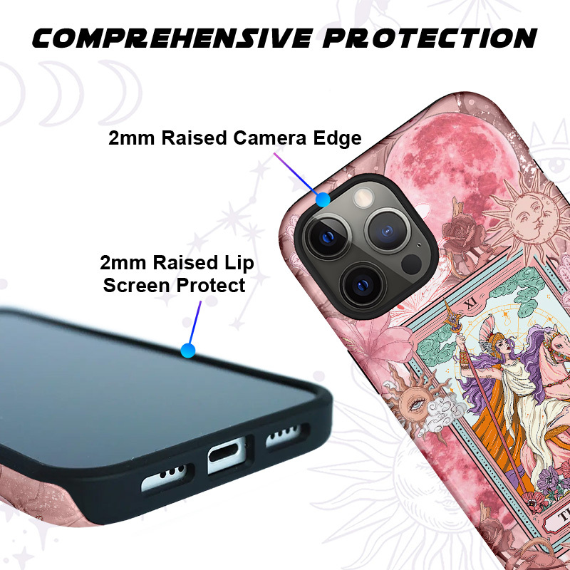Purplehecate The Audacity Tarot Card Phone Case