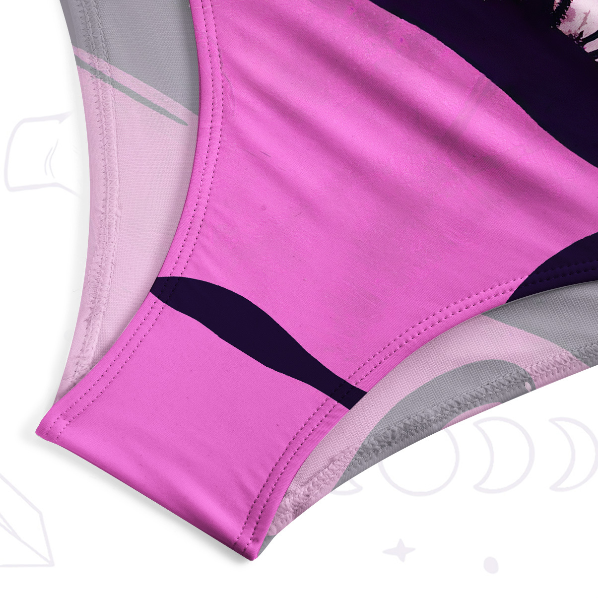 Purplehecate Alien Lake Monster Encounter One-Piece Swimsuit