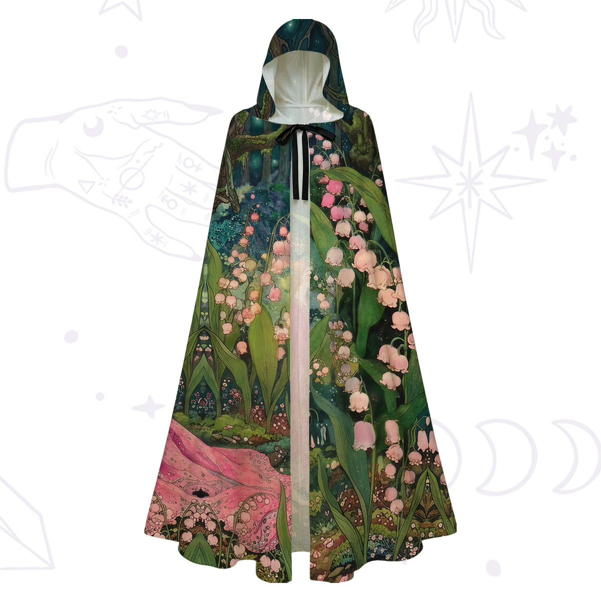 Purplehecate Mystic Secret Lily Fairy Forest Hooded Cloak