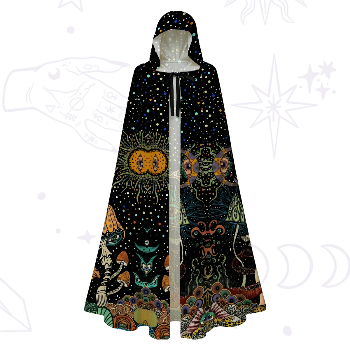 Purplehecate The Eyes of Nature Hooded Cloak