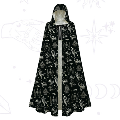 Purplehecate Prehistoric Fantasy Hooded Cloak