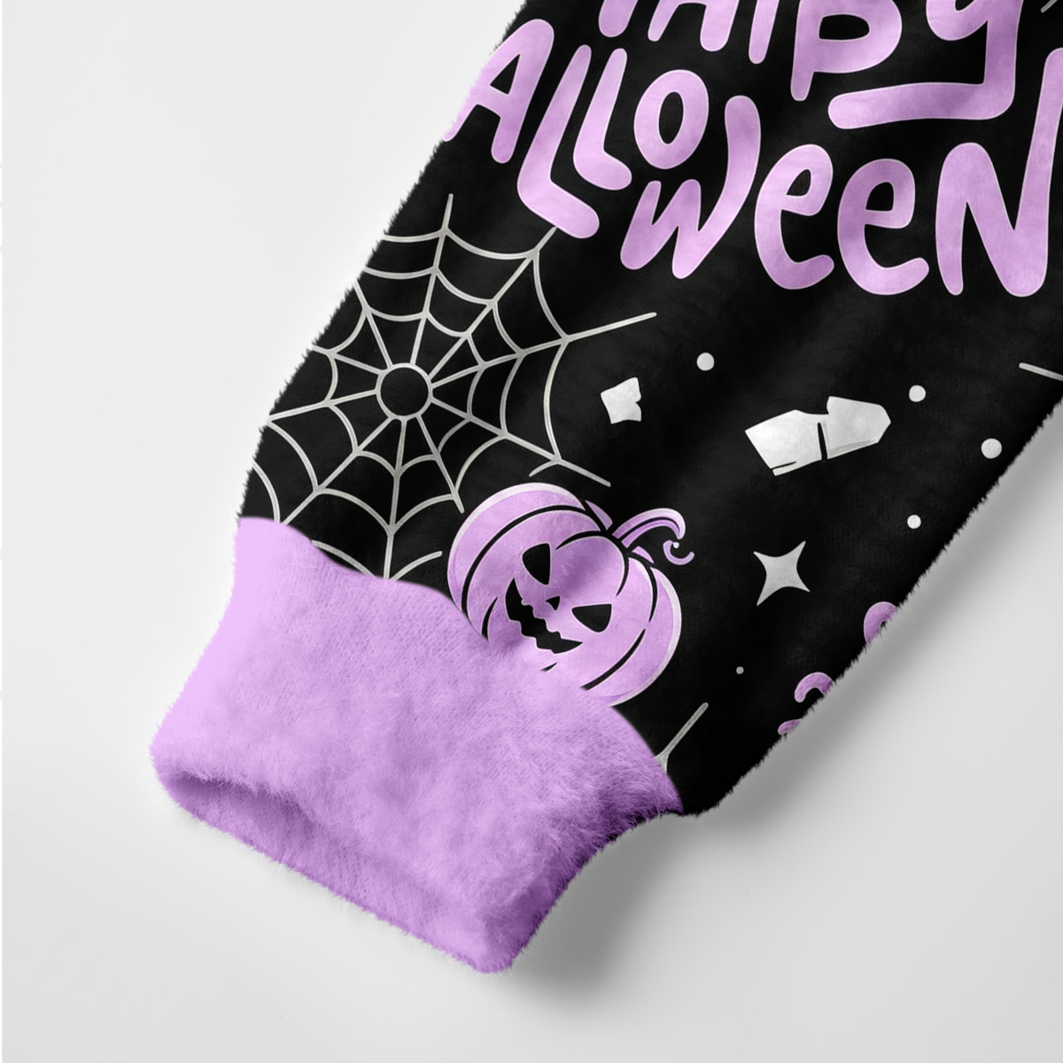 Purplehecate Cute Ghost Happy Halloween Ugly Cardigan Sweaters