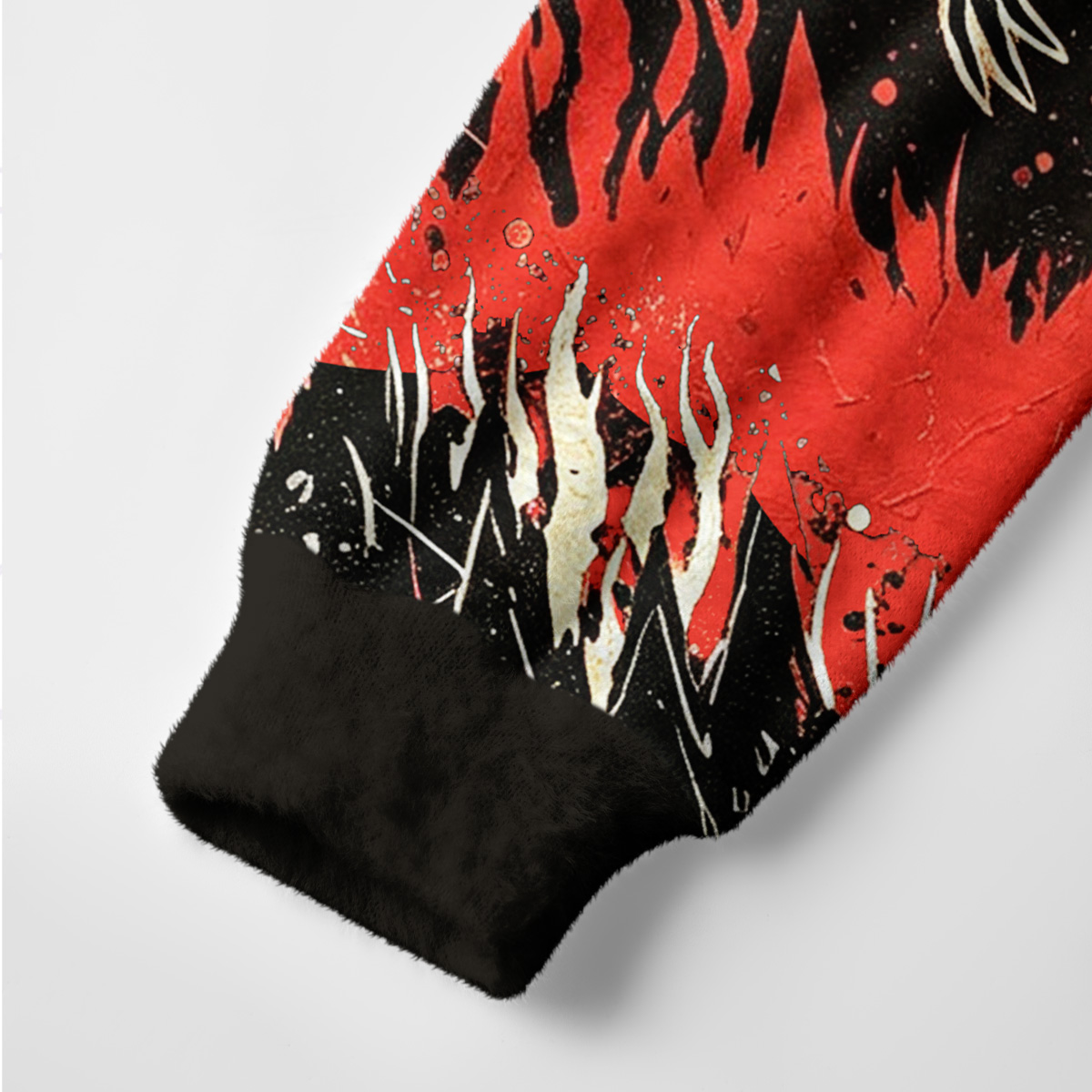Purplehecate Inferno Fire Mothman Ugly Cardigan Sweaters