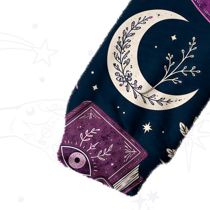 Purplehecate Witchcraft Spellbook Fuzzy Crewneck Sweater