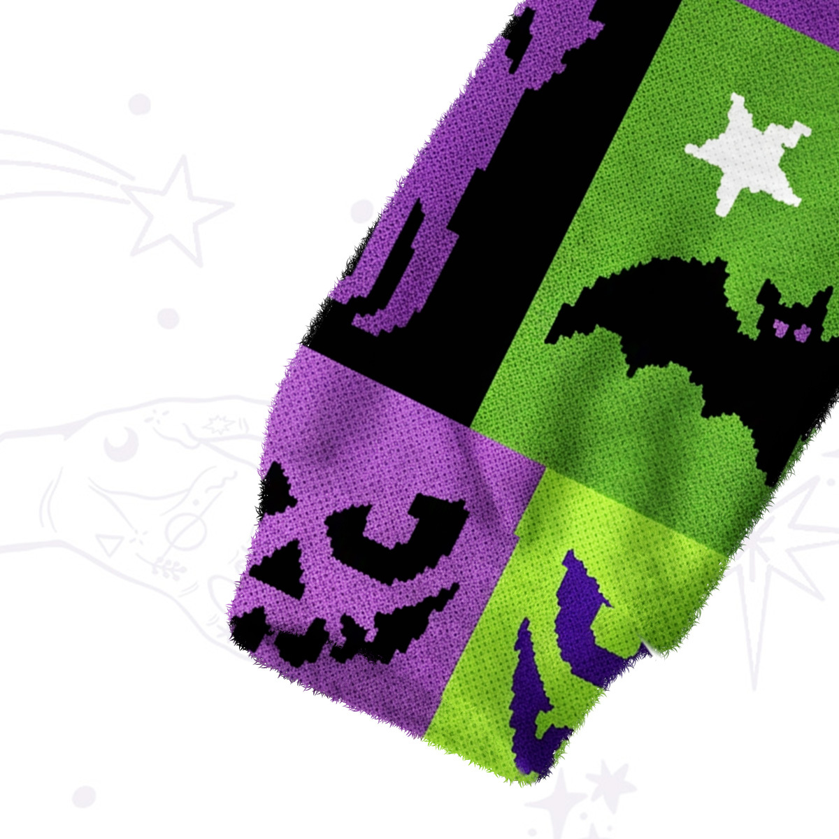 [Copy]Purplehecate Peekaboo Cats Fuzzy Crewneck Sweater
