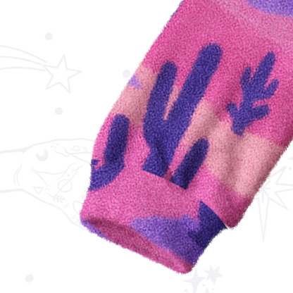 Purplehecate Mystic Desert Dragons Fuzzy Crewneck Sweater