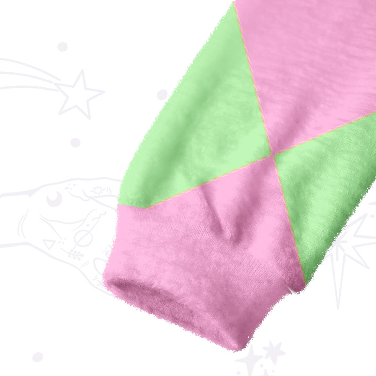 Purplehecate Tipsy Goose Wine Party Fuzzy Crewneck Sweater