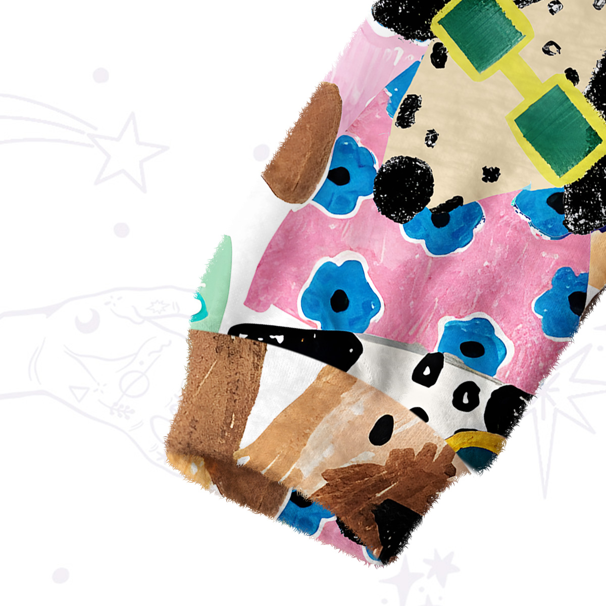 Purplehecate Puppy Parade Fuzzy Crewneck Sweater