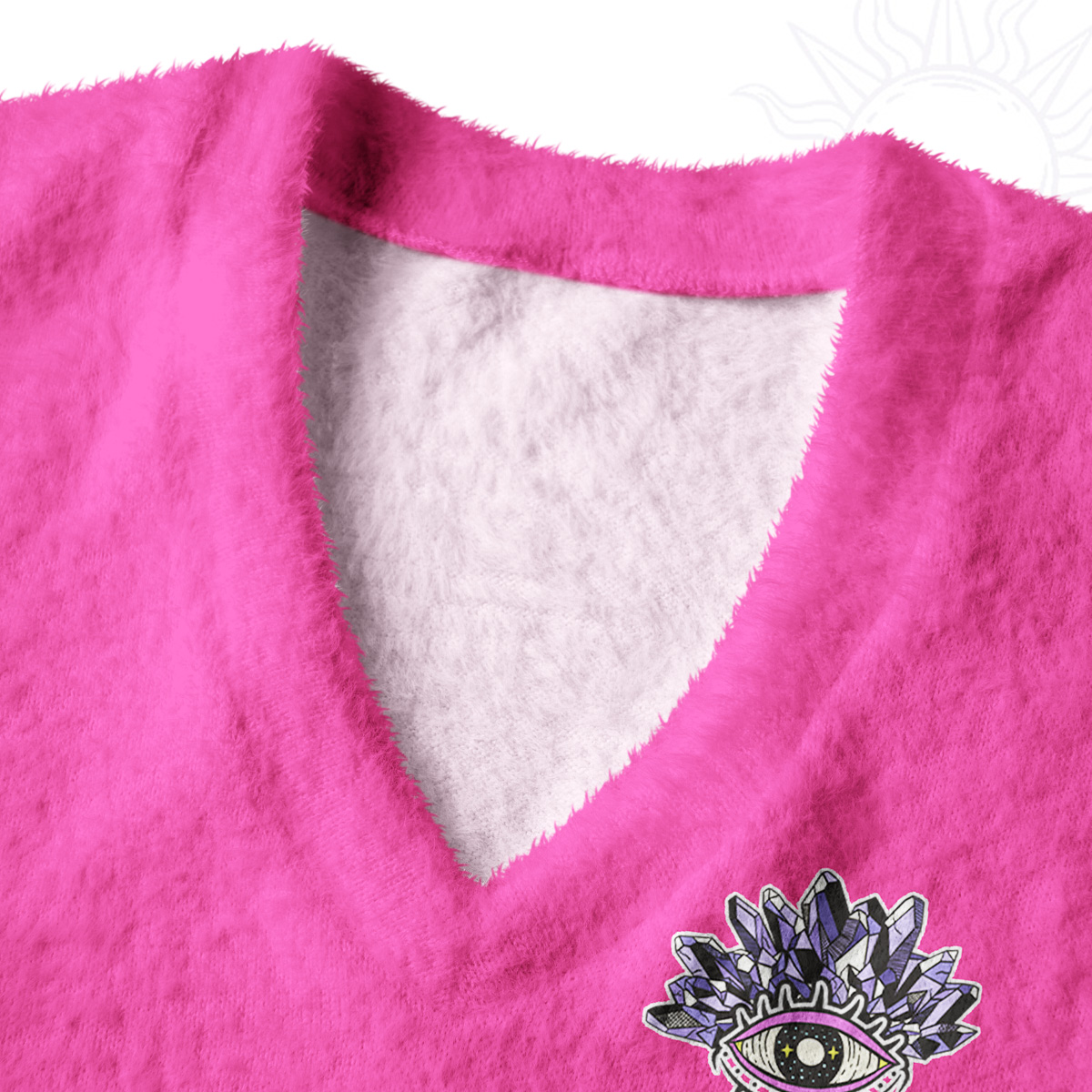 Purplehecate Dreamy Rainbow Waves Ugly Sweater Vest