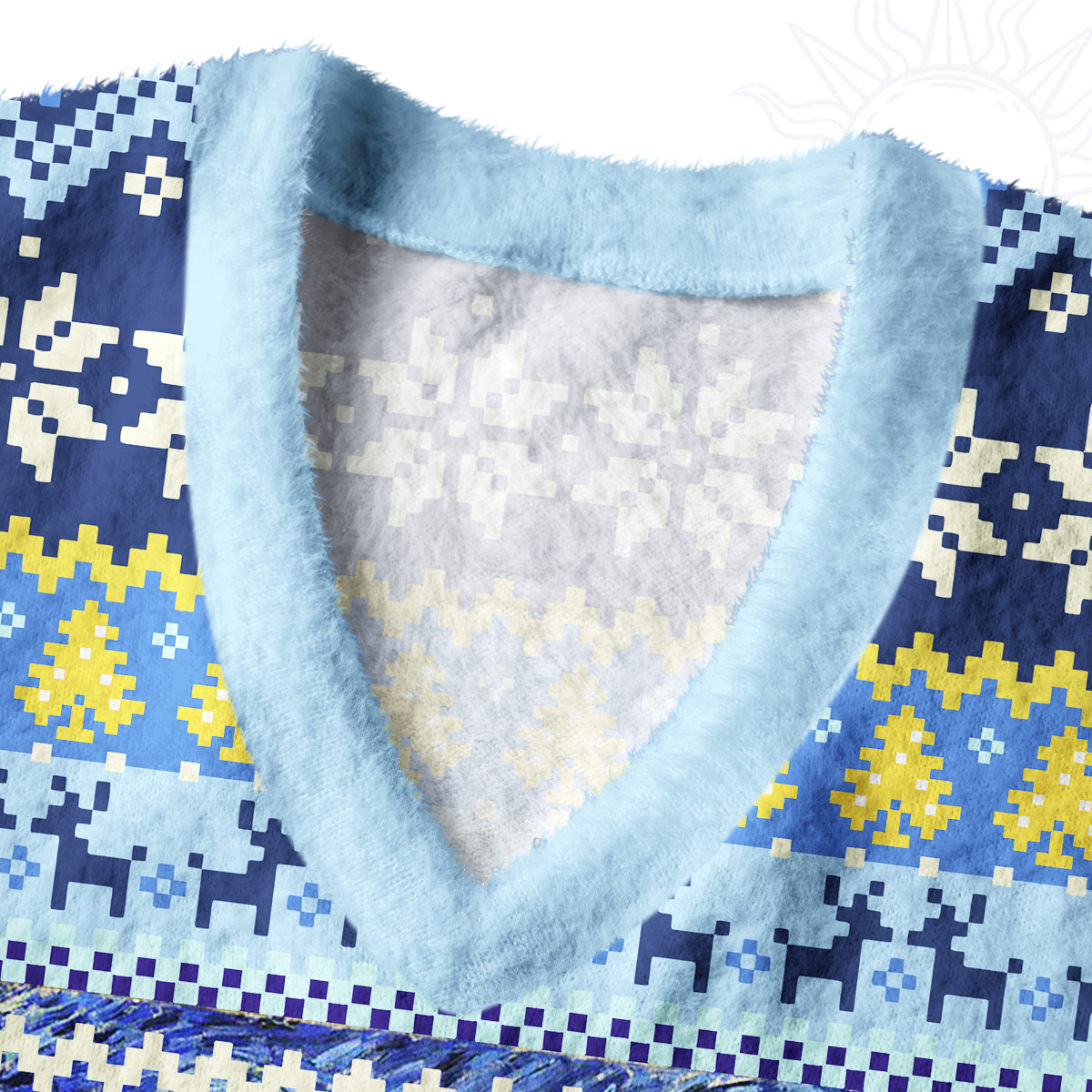 Purplehecate Witch Cat Under the Starry Night Ugly Sweater Vest