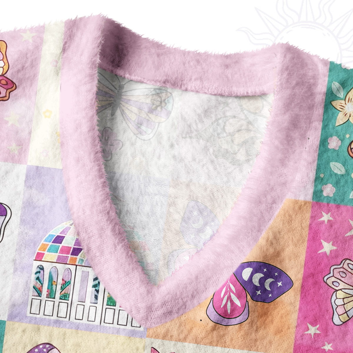 Purplehecate Dreamy Butterfly Garden Ugly Sweater Vest