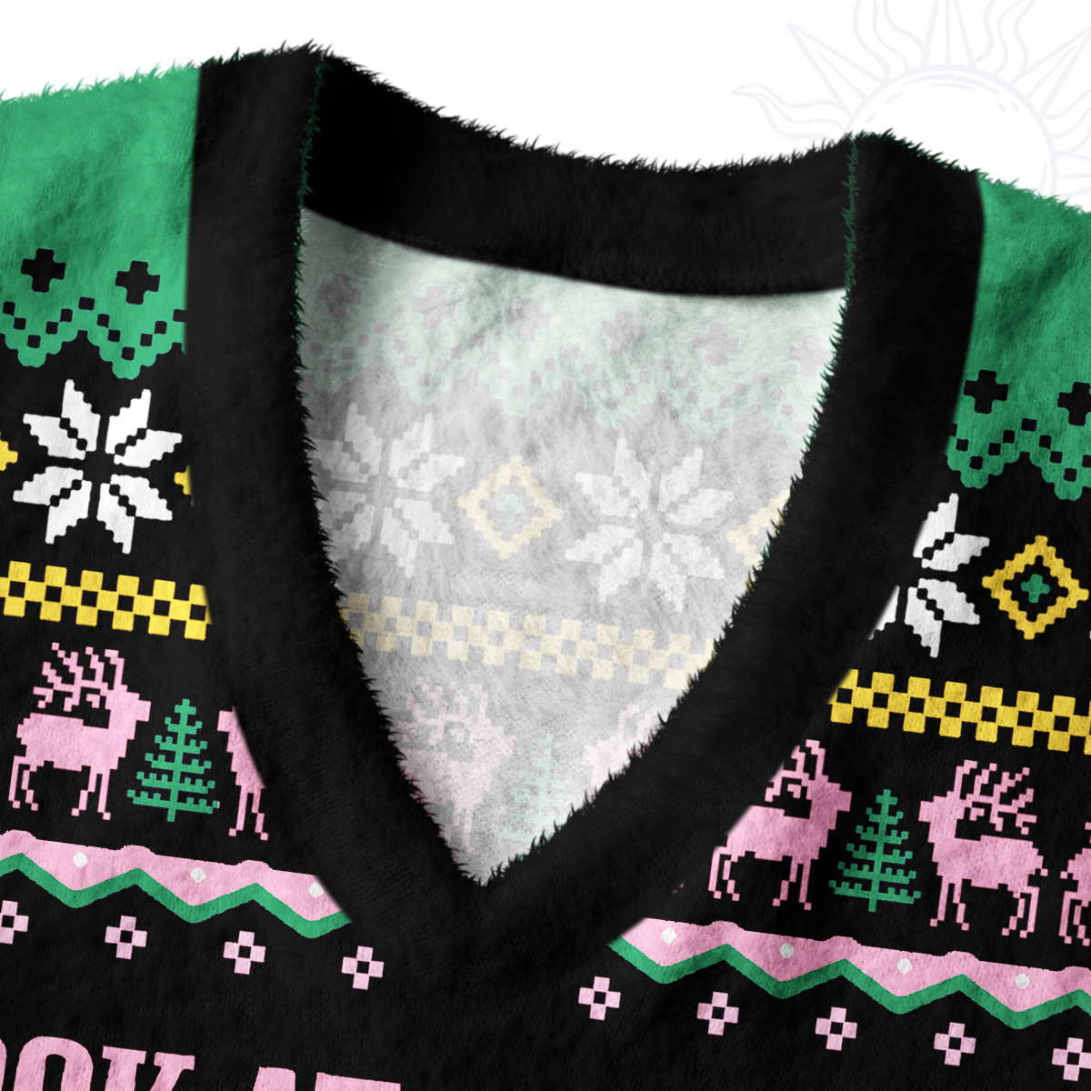 Purplehecate Look At Me Being All Festive And Shit Ugly Sweater Vest
