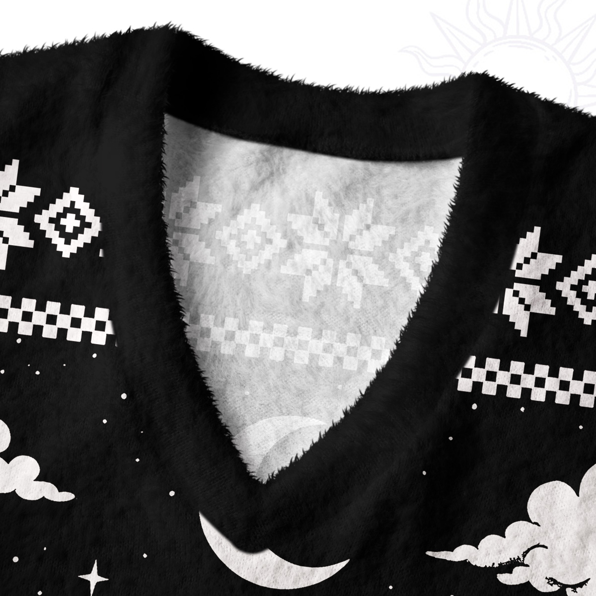 Purplehecate Dark Moth Ugly Sweater Vest