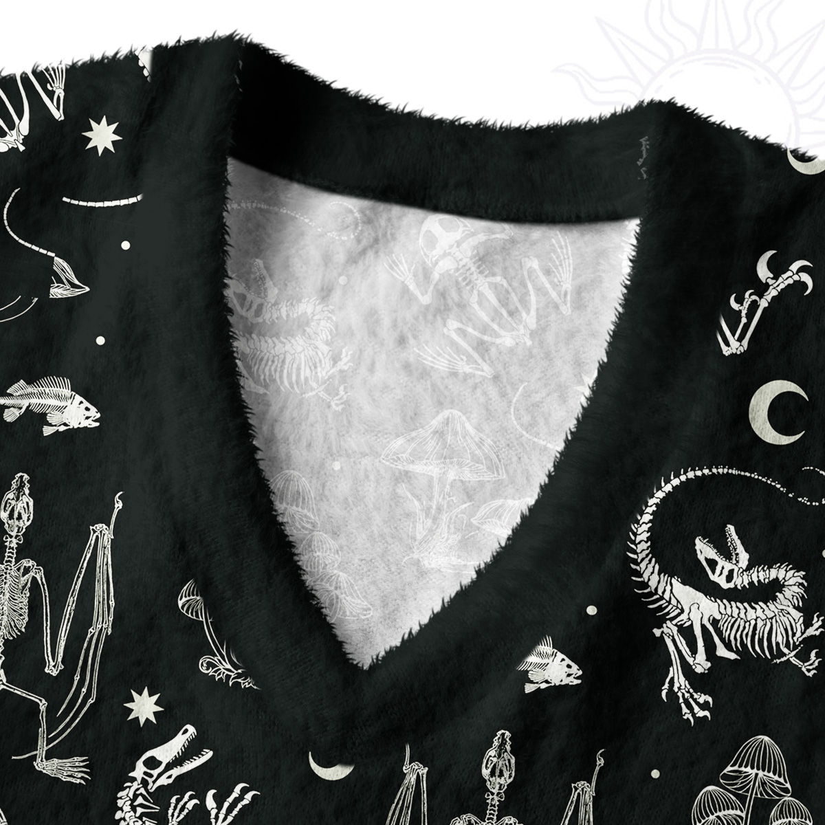 Purplehecate Prehistoric Fantasy Ugly Sweater Vest