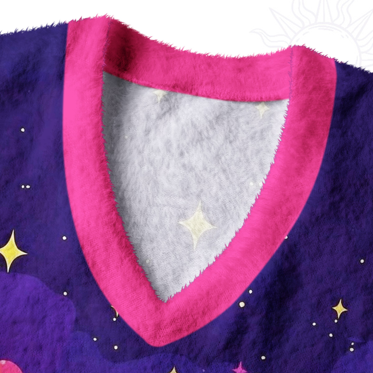 Purplehecate Midnight Cosmic Cat Fantasy Ugly Sweater Vest