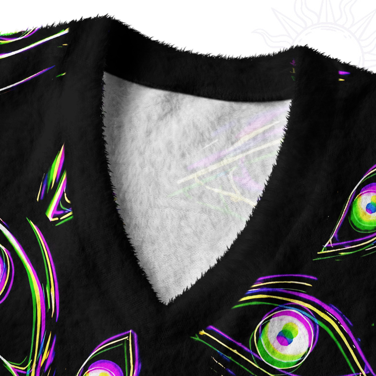 Purplehecate Glitch Vision Ugly Sweater Vest