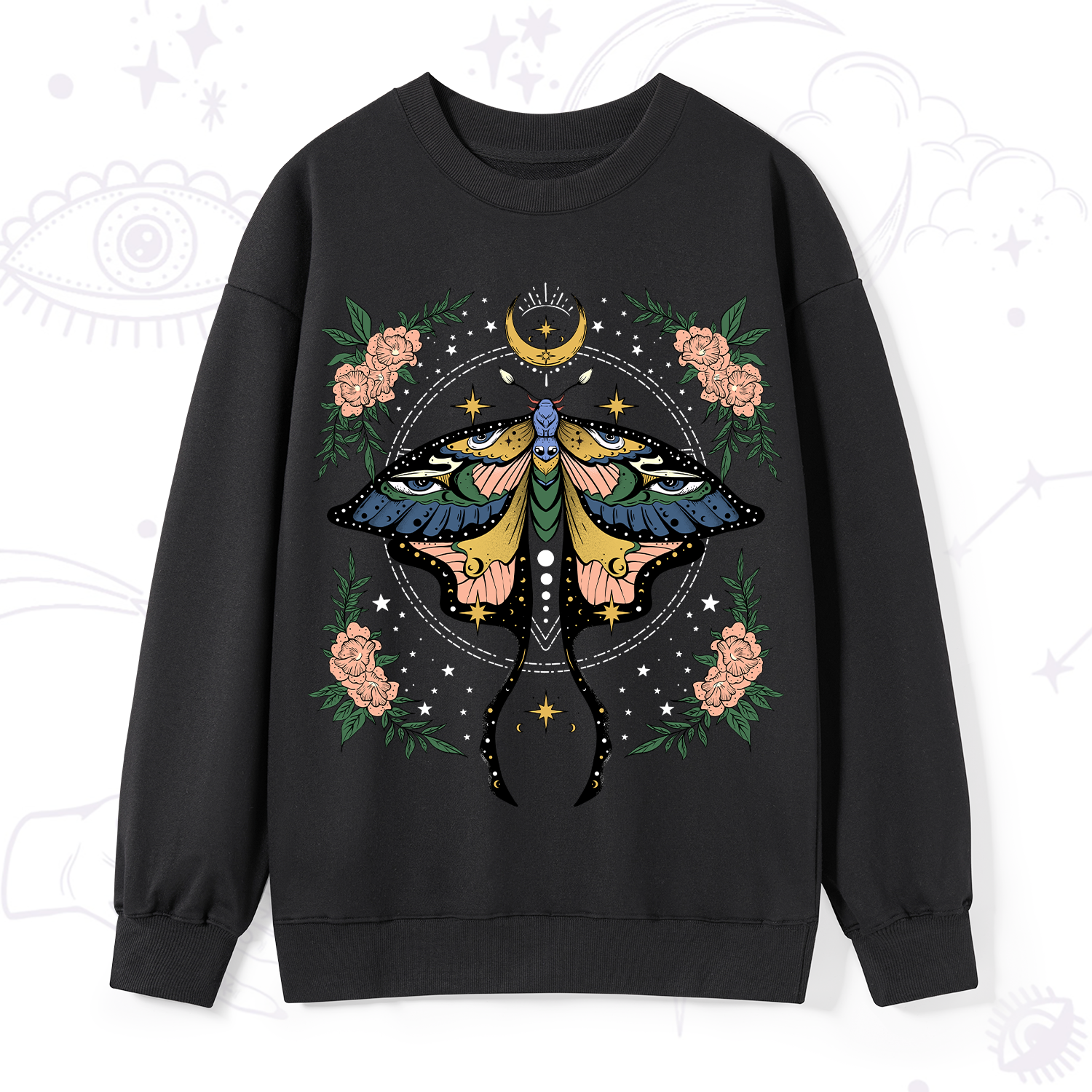 Purplehecate Mystical Moth Sweatshirt