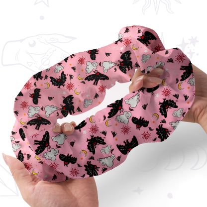 Purplehecate Cryptid Mothman Double Layer Scrunchie