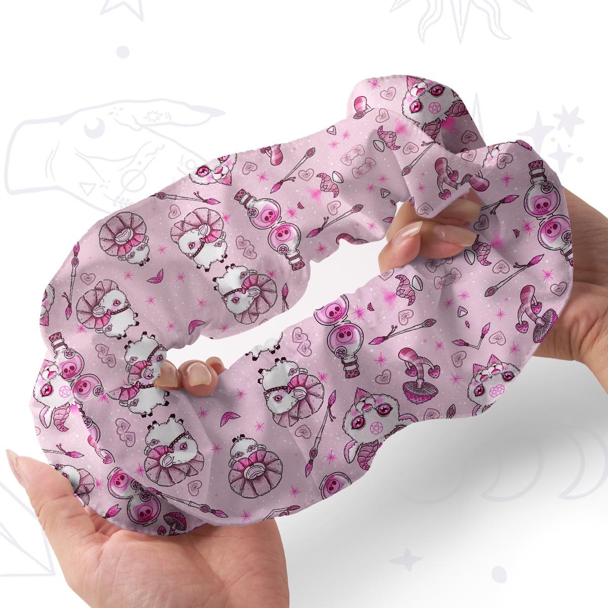 Purplehecate Pastel Occult Goat Double Layer Scrunchie