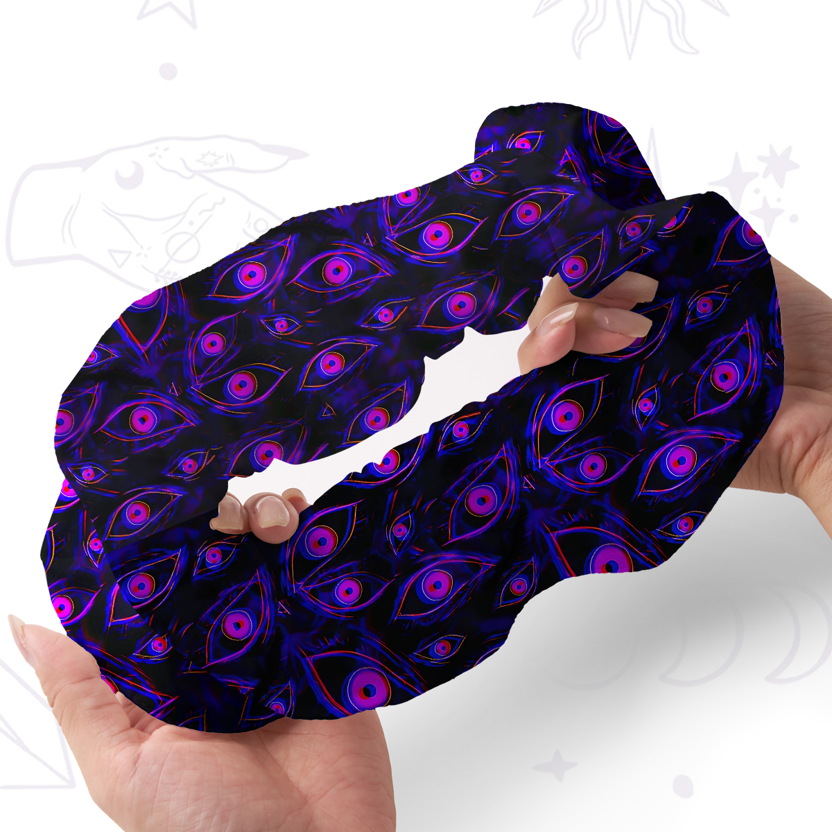 Purplehecate Glitch Vision Double Layer Scrunchie