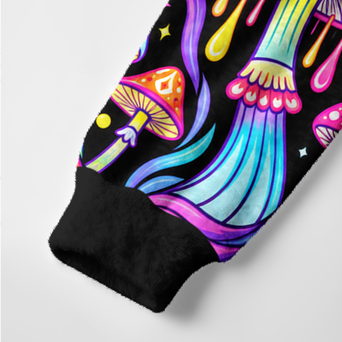 Purplehecate Trippy Vision Mushrooms Ugly Cardigan Sweaters