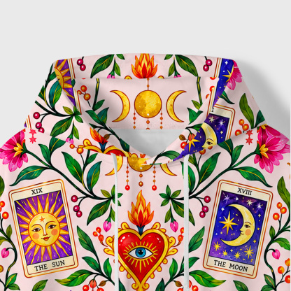 Purplehecate Celestial Tarot Garden All-Over Print Hoodie
