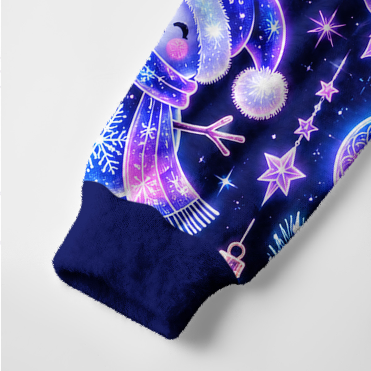 Purplehecate Starlit Snowman Christmas Story Ugly Cardigan Sweaters