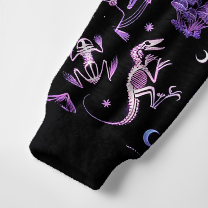 Purplehecate Neon Prehistoric Fantasy Ugly Cardigan Sweaters