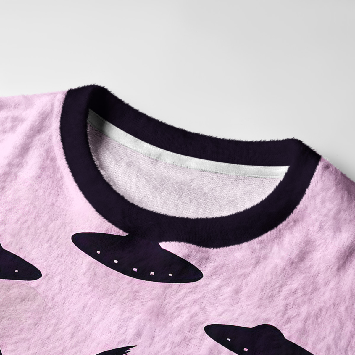 Purplehecate Alien Lake Monster Encounter Fuzzy Ugly Sweatshirt