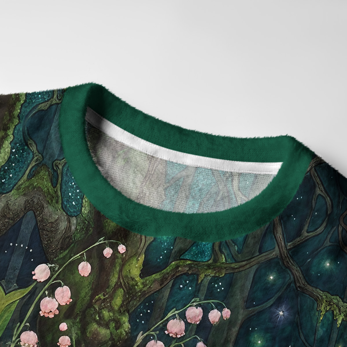 Purplehecate Mystic Secret Lily Fairy Forest Fuzzy Ugly Sweatshirt
