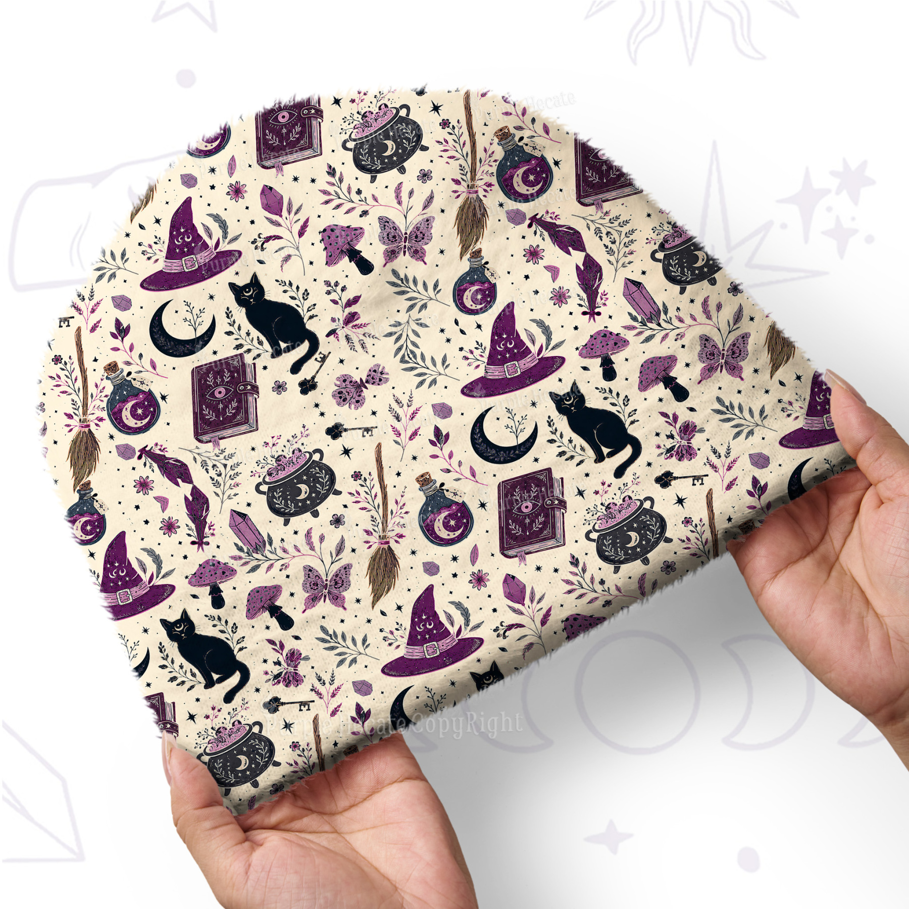 [Copy]Purplehecate Cryptid Mothman Fuzzy Knit Beanie