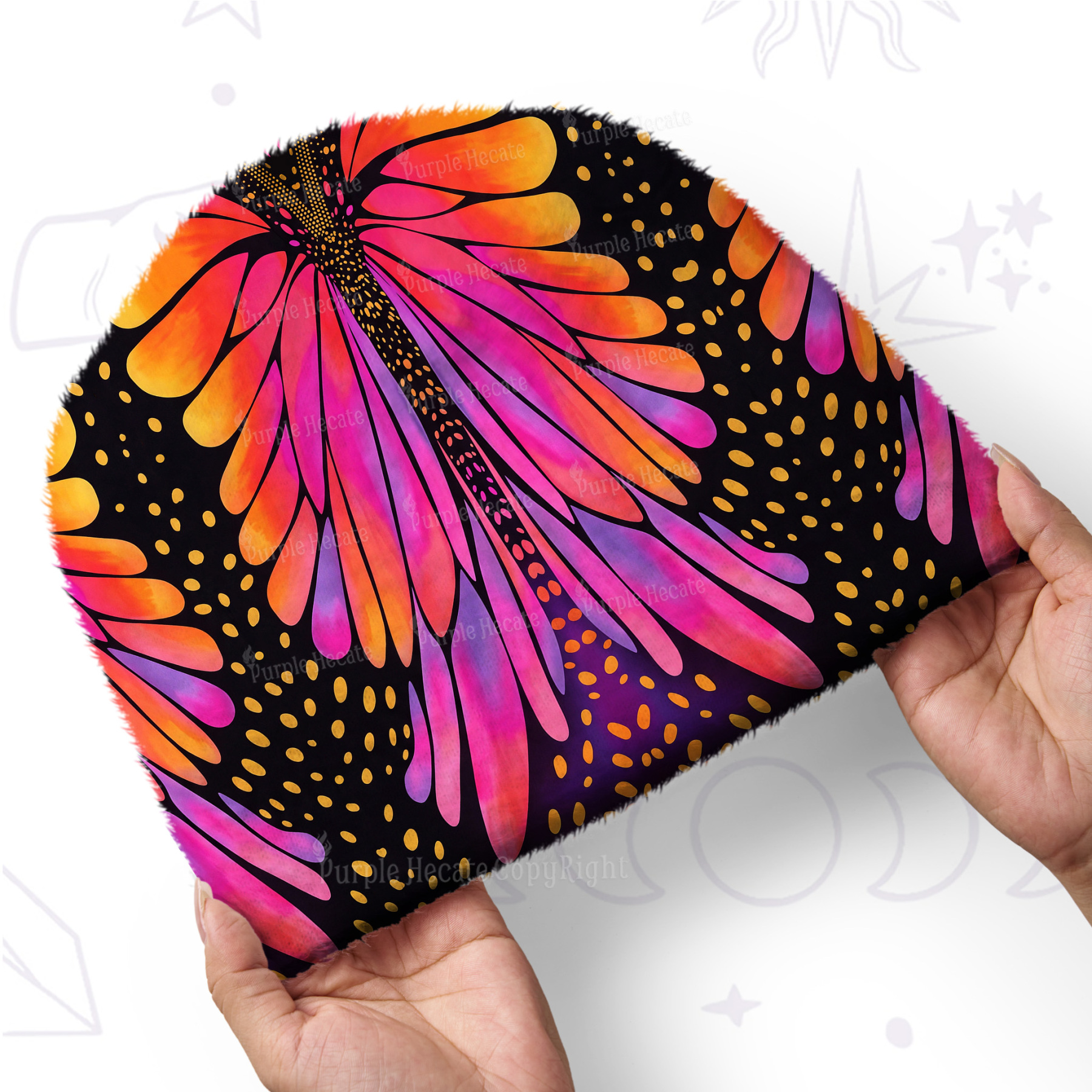 Purplehecate Butterfly Wings Fuzzy Knit Beanie