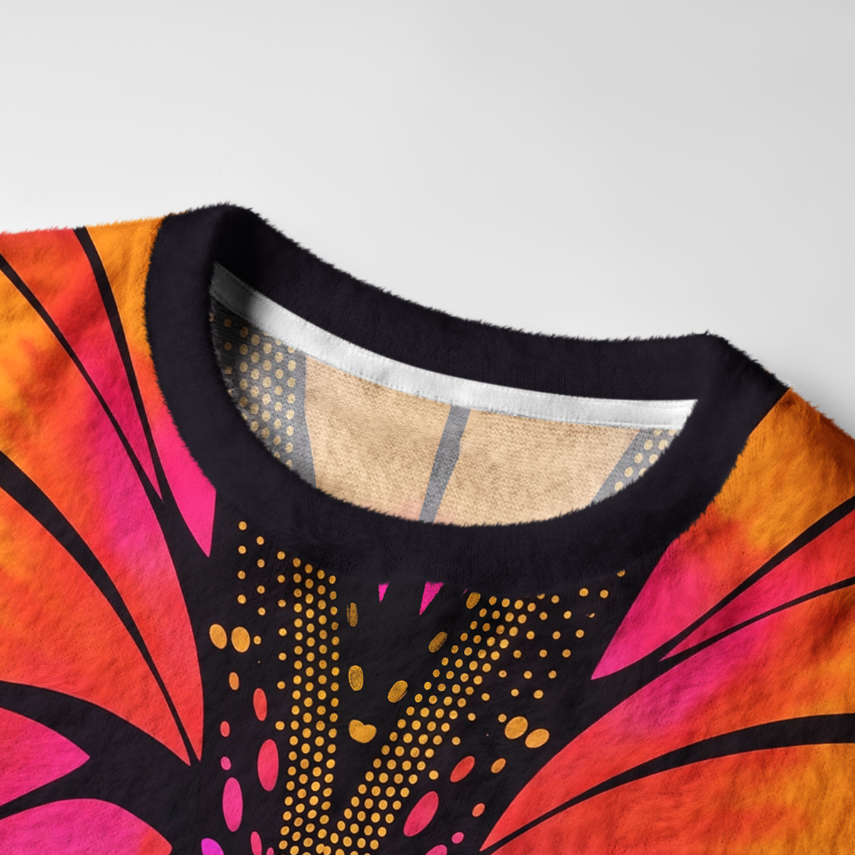Purplehecate Butterfly Wings Fuzzy Ugly Sweatshirt