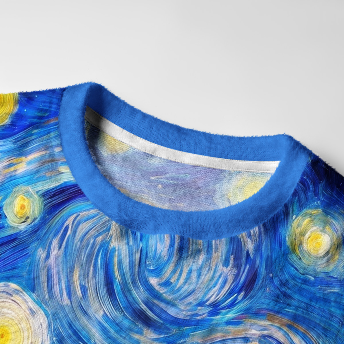 Purplehecate Starry Night Sun Unicorn Fantasy Fuzzy Ugly Sweatshirt